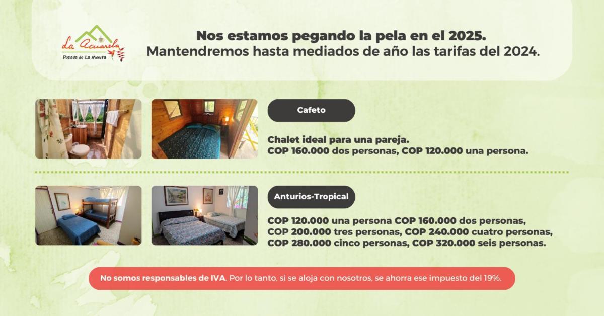 La Acuarela, Posada De La Monita Pereira Eksteriør billede